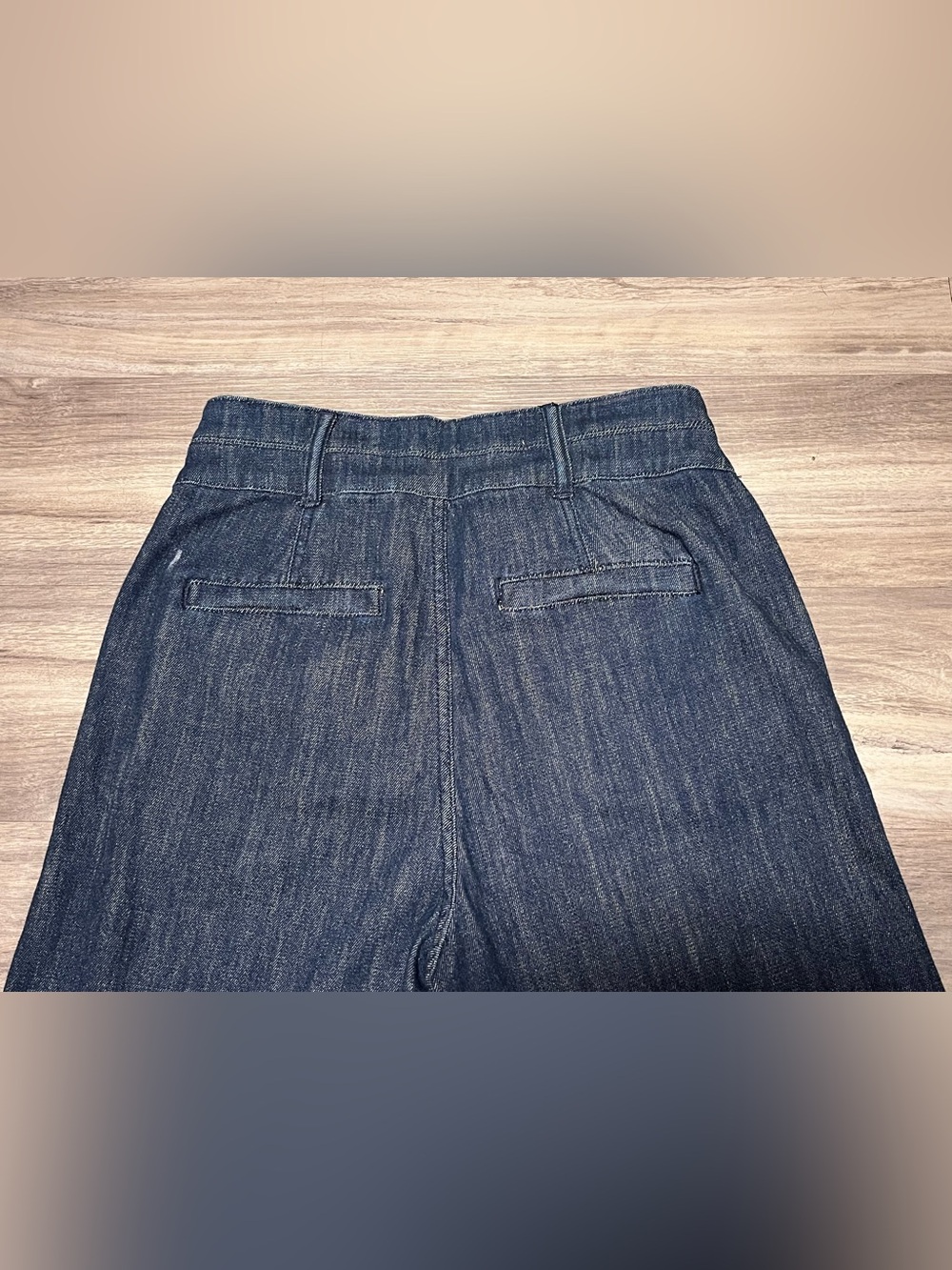 Anthropologie Pilcro High-Rise Wide-Leg Trouser Jeans Dark Wash Size 28 - Picture 5 of 10